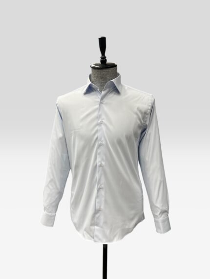 Premium Likralı Açık Mavi Gömlek